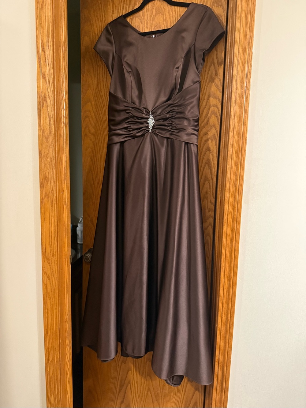 Bonny Bridal Formal Gown in Chocolate Brown